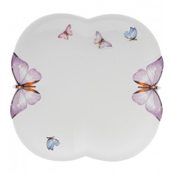 Prato Raso 27cm Borboletas Porcelana Wolff